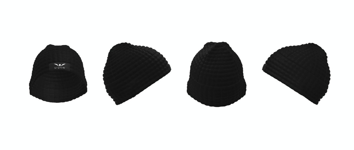 Beanie technical drawing, Men, four views